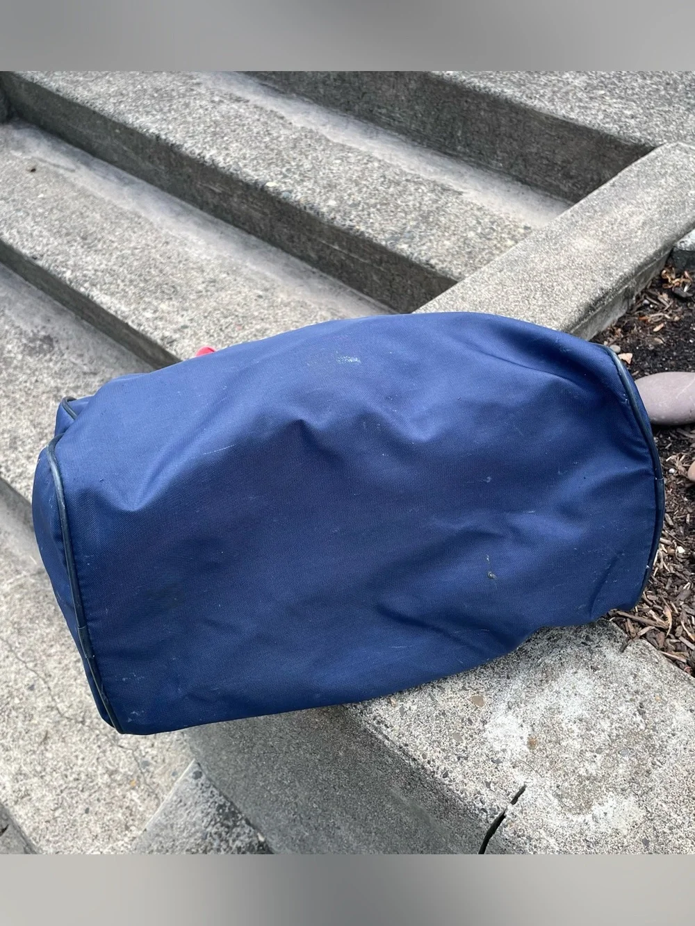 Vintage 80s/90s red and blue Nike gym duffel bag